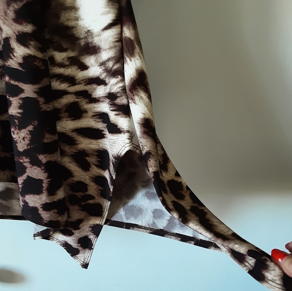 J Valdi Animal Print Beach Cover Up/Mini Dress - Picture 6 of 8